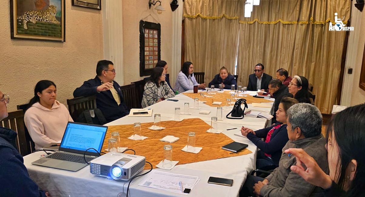 Mesa de trabajo Asistentes a la reunión convocada por CONADI conversan en una mesa de trabajo.